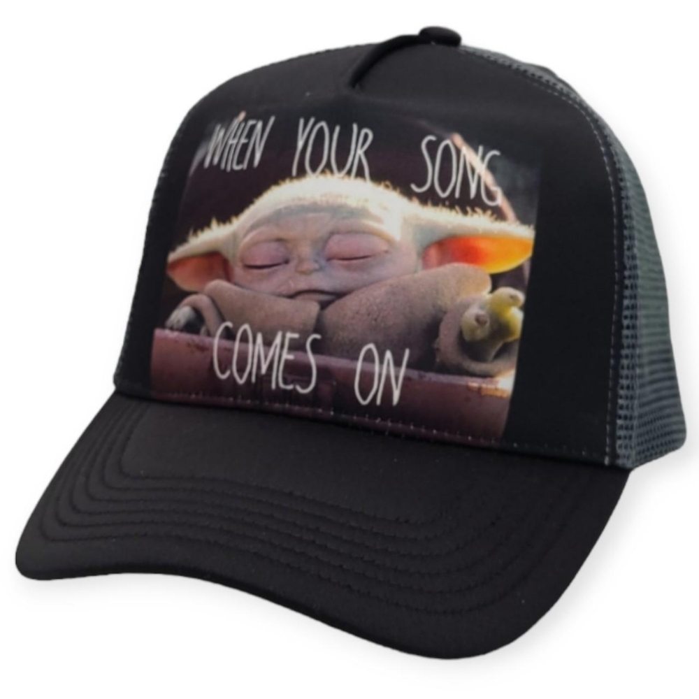 Unisex Baby Yoda Snapback Cap Hat
